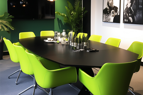 a photo of a business boardroom